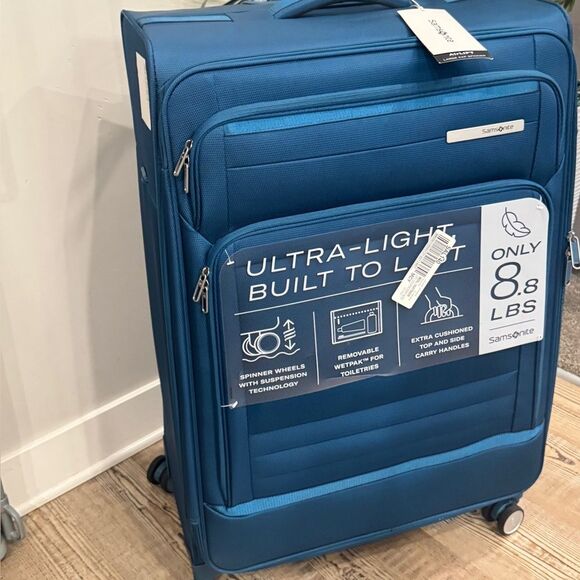 SAMSONITE AirLIFT 28"Check-in Spinner Large Expandable Suitcase Luggage cerulean - Picture 13 of 16